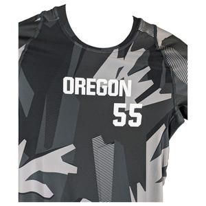 Oregon MMA Wrestling Compression Shirt Nike Pro Combat Mens L Large Gray Camo